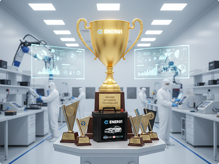 ENERG1 awards and trophy display